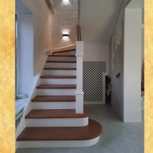 лестница деревянная пример работ№77