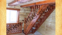 Лестница деревянная<br />пример работ №10